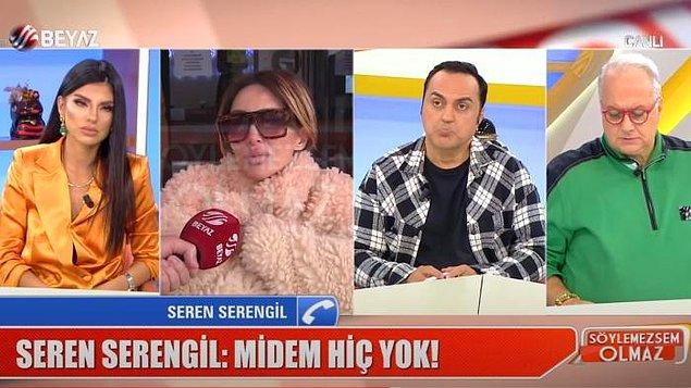 Seren Serengil, "Aylardır ameliyatı bekliyordum. Çünkü İzmir'deki doktorum mide küçültme ameliyatı videosunu bir türlü vermiyordu." diyerek eski doktoru Ersin Aksu'yu suçlamaya devam etti.