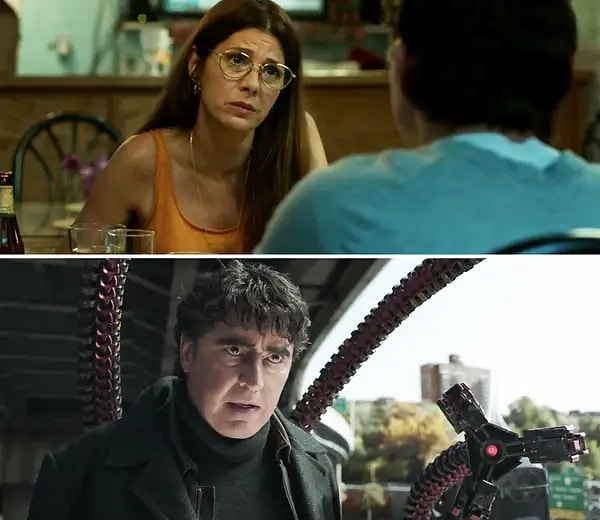 25. May Hala'nın Doc Ock ile flört edip ne tür su istediğini sorması ise May Hala ve Dr. Otto Octavius'un kısa bir süre çıktığı çizgi romanlarla bir atıftır.