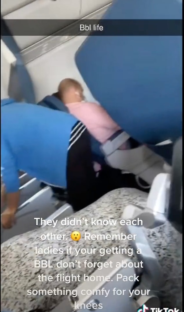 Kadınların dizlerinin üzerinde oturmaya çalıştığı video kısa sürede 10 milyondan fazla bir izlenmeye ulaştı.