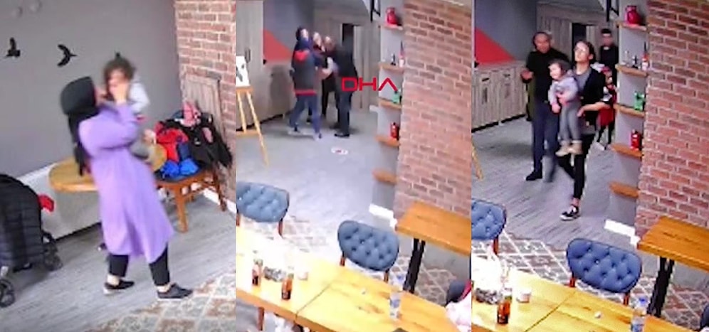 Kahramankazan'da Boğazına Yemek Kaçan Küçük Kızı, Kafe Sahibi Heimlich Manevrası Sayesinde Kurtardı