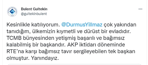 'Bağımsız kalabilmiş bir başkandır'