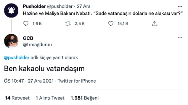 1. Biz sadeyiz, işimiz yok.