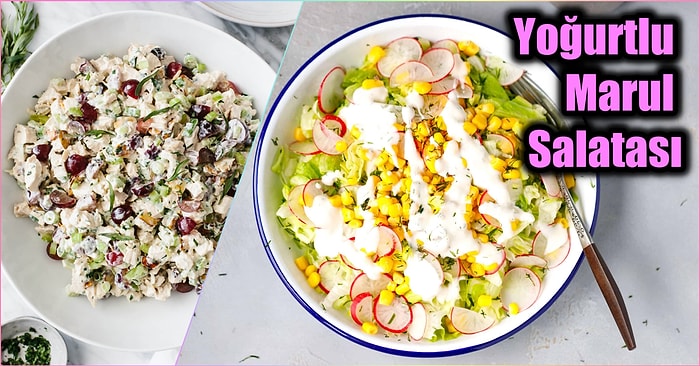 Bir Kere Tadına Bakan Ondan Vazgeçemiyor! Yoğurtlu Marul Salatası Tarifi