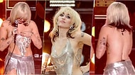 2022'ye Girer Girmez Damgasını Vurdu: Miley Cyrus Canlı Yayında Sahnede Şarkı Söylerken Bluzu Üstünden Düştü!