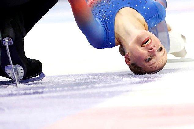 19. Macar Ioulia Chtchetinina ve Mark Magyar'ın Sochi'deki buz dansından bir an