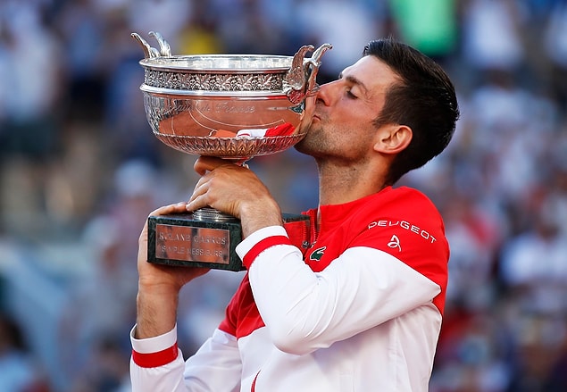 23. 13 Haziran - Fransa Açık'ta şampiyon Novak Djokovic.