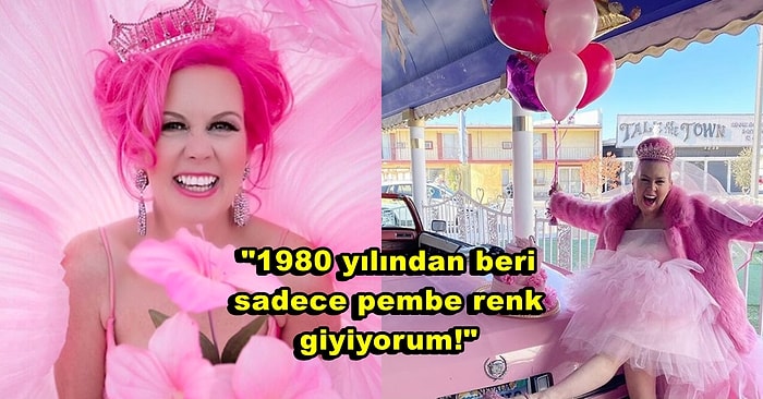 40 Yıldır İlişkileri Olduğunu Söylediği Pembe Rengi ile Evlenen Kadının Akıllara Durgunluk Veren Hikayesi