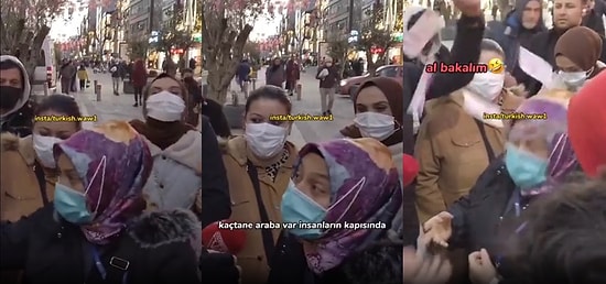 Sokak Röportajlarının Altın Anları; Ağzına Telefon Sokulan Dayıdan Sonra Suratına Desteyle Para Atılan Teyze