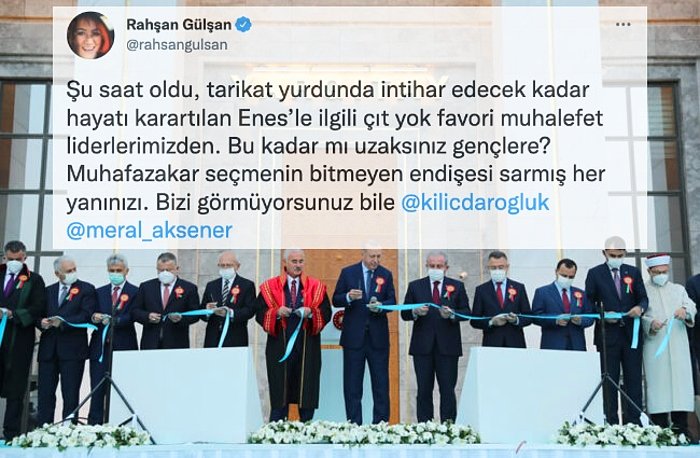 Cemaat Yurdunda İntihar Eden Enes Kara'nın Ardından Muhalefetin Sessizliğine Sosyal Medyadan Tepki