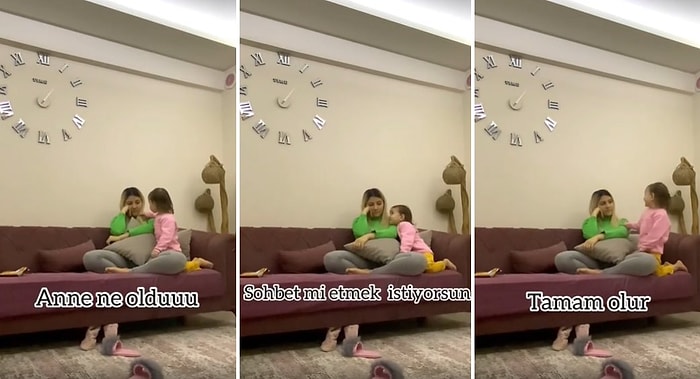 Morali Bozuk Annesinin Keyfini Yerine Getirmeye Çalışan Ufaklığın Gözlerinizden Kalpler Fışkırtacak Anları
