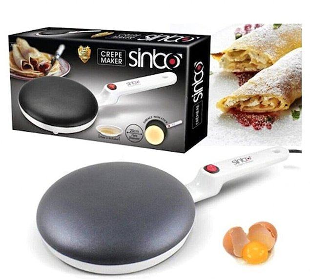 Elektrikli krep tavasını sizin için Sinbo markasında bulduk! 👇🏻