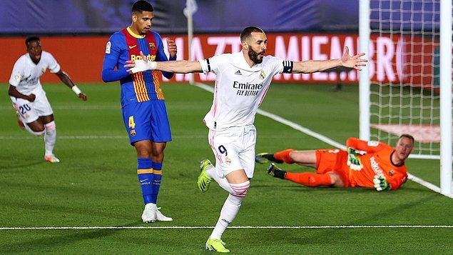 Real Madrid'e galibiyeti getiren golleri, 25. dakikada Vinicius Junior, 72. dakikada Karim Benzema ve 98. dakikada Valverde kaydetti.