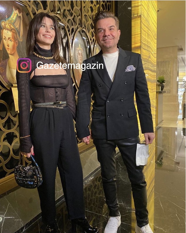 Aynı zamanda Beren Saat'in transparan kıyafeti de geceye damgasını vurdu!