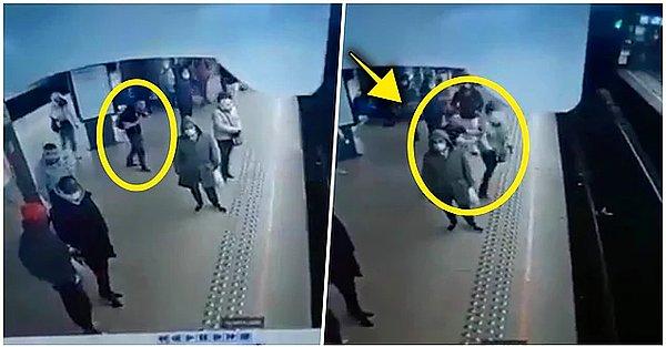 15. Belçika'da bir adam metro bekleyen bir kadının arkasından yanaşarak kadını bir anda raylara itti.