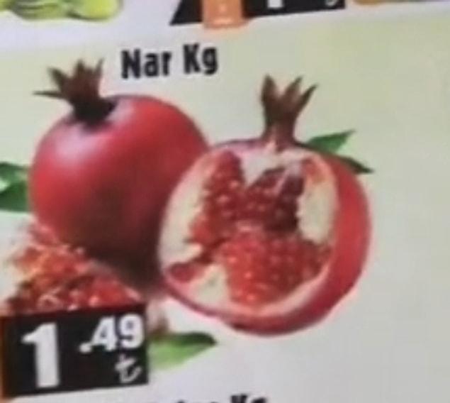 17. Nar - 1.49 TL