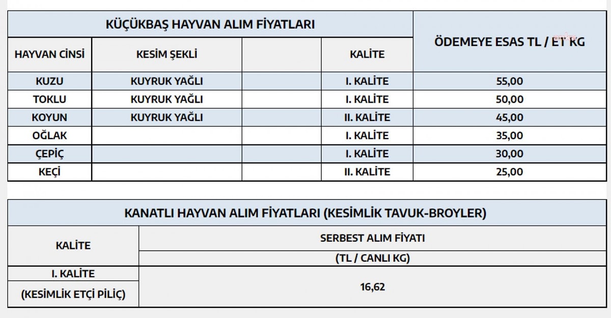 Et ve Süt Kurumu Açıkladı Ete Zam mı Geldi? Etin Kilosu Ne Kadar Oldu?