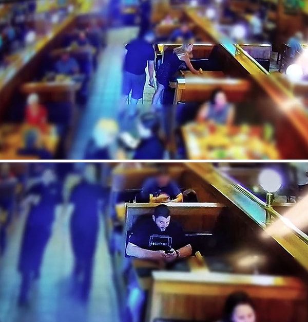 6. Посетителя ресторана поймали по камерах, как тот делал фотографии под юбкой несовершеннолетней работницы