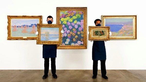 Dünyaca ünlü ressam Claude Monet'in 5 eseri Sotheby's müzayede evi tarafından açık arttırmaya çıkarılacak.