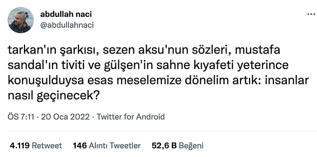 2. Olur mu? Daha bi' sürü suni gündem gelecek.