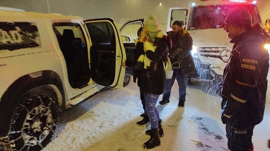 AFAD: 'Karda Yollarda Mahsur Kalan 5 Binin Üzerinde Kişi Yurtlarda Misafir Edildi'