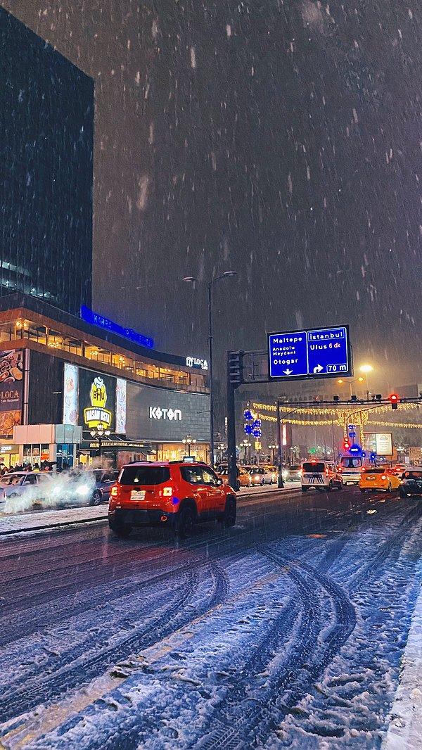 Tabi Ankara da bu kar yağışından nasibini aldı.