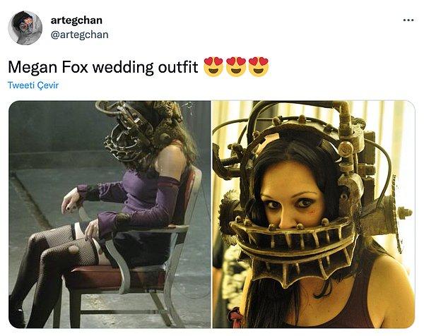14. "Megan Fox'un düğün kostümü"