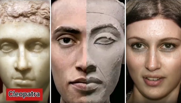 Kleopatra'dan Akhenaton'a Mısır Kral ve Kraliçelerinin Yüz Rekonstrüksiyonları