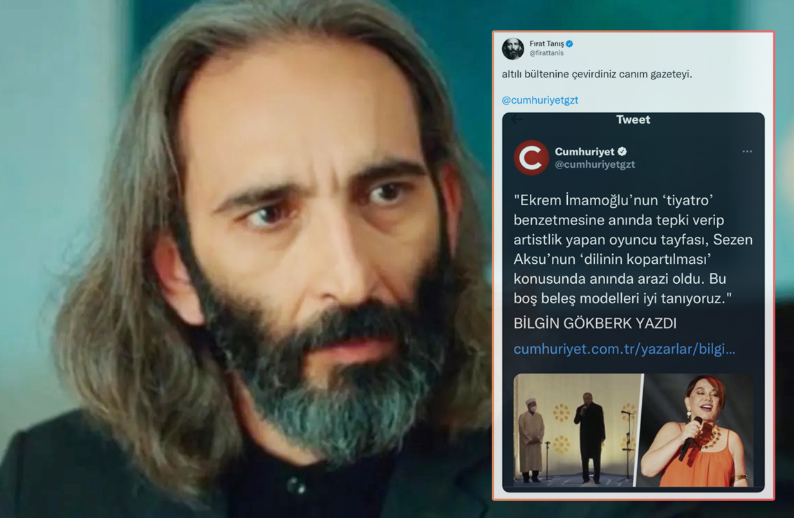 Fırat Tanış&#39;tan Cumhuriyet&#39;e Bilgin Gökberk Tepkisi: &#39;Altılı Bültenine Çevirdiniz Canım Gazeteyi&#39;