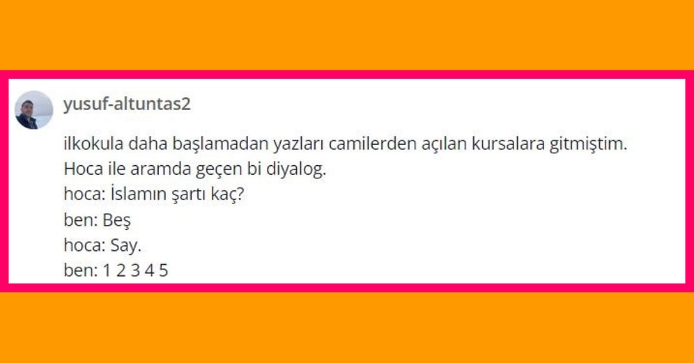 Küçükken Kur'an Kursuna Giden Kişilerin Birbirinden Komik Anıları