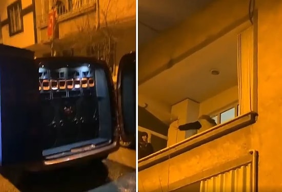 Arabadan Gelen Yüksek Müzik Sesine Balkonda Dans Ederek Eşlik Eden Teyzenin Muhteşem Anları