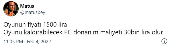 3. Oyun ve donanım fiyatları bu hızla artmaya devam ederse GTA 6 için "Temiz Şahin ile takas olur" ilanları göreceğiz gibi.