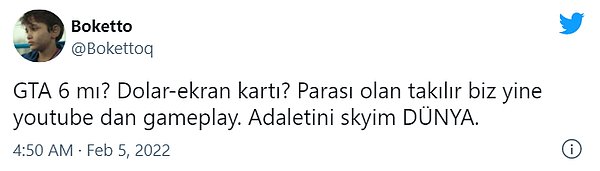 7. Türk gençliği yeni çıkan oyunların hepsini bitiriyor, ama YouTube ve Twitch'ten. :')