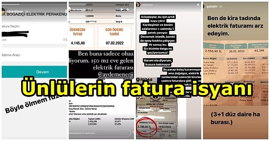 Gülse Birsel'den Ceylan Ertem'e, İdo Tatlıses'ten Cem Yılmaz'a: Ünlülerin Fatura ve Zamlara Tepkisi Büyüyor