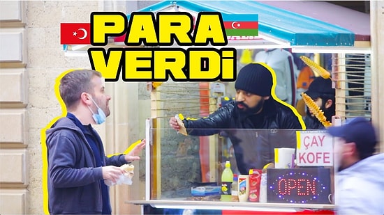Azerbaycan'da Gerçekleştirilen Sosyal Deney: Sokakta Kalmış ve Aç Bir Türk'e Yardım Eder misin?