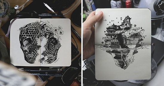 20 сюрреалистичных иллюстраций от художника, на работы которого нужно смотреть дважды