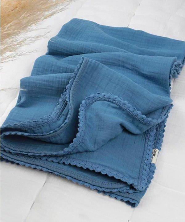 11. En kaliteli ipliklerden üretilmiş müslin bez, aynı zamanda da battaniye olarak kullanılabiliyor.