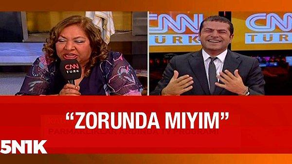 9. Gazeteci Cüneyt Özdemir, 2011'de CNN Türk'teki programında sanatçı Dilber Ay ile yaptığı konuşma esnasında akıllarımıza kazınan 'Zorunda mıyım?'ı NFT'ye çevirdi.