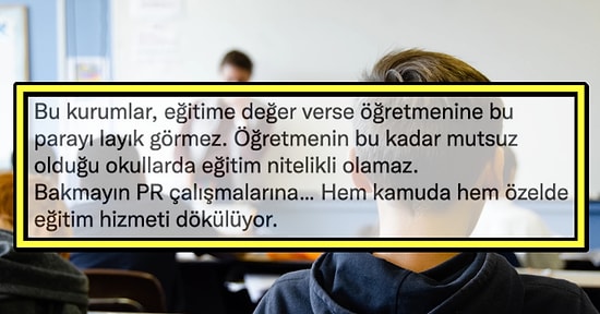 Özel Sektördeki Öğretmenlerin Uzun Mesai ve Emeklerinin Karşılığında Yaşadıklarını Okuyunca İçiniz Sızlayacak