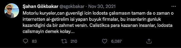 Ünlü komedyen pek çok büyük zincirin toplumsal bir harekete dönüşen ve giderek büyüyen motor kurye eylemlerini destekledi...