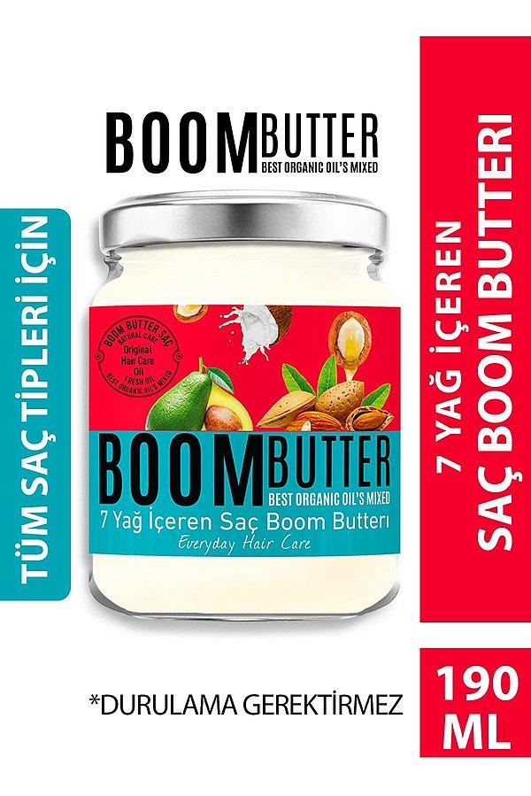 10. Saçlarınız için ekstra bir bakım yapmayı düşünüyorsanız çözüm: Boom Butter.