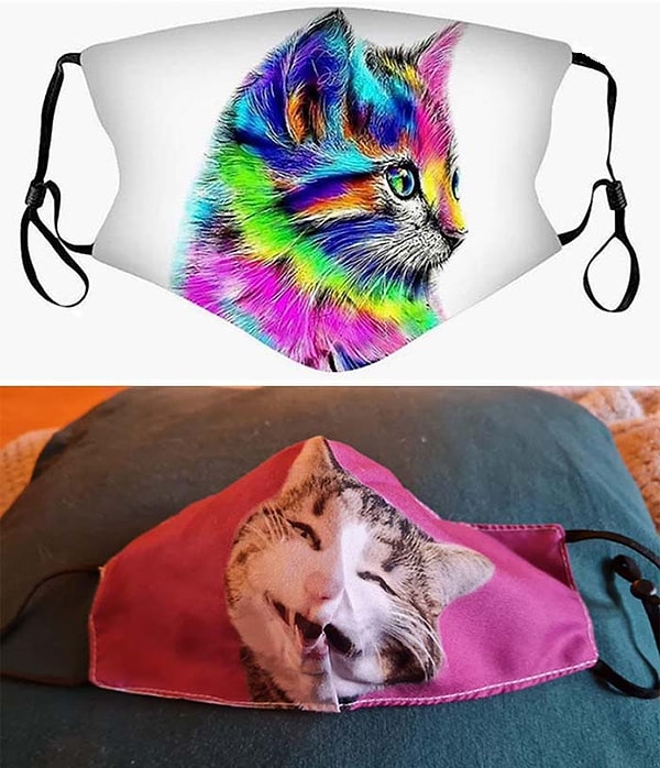 19. Моя сестра заказала маску для лица на Amazon (слева), а фото справа — то, что она получила