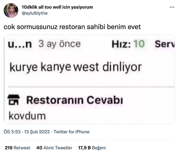 9. Hızı iyiymiş ama?