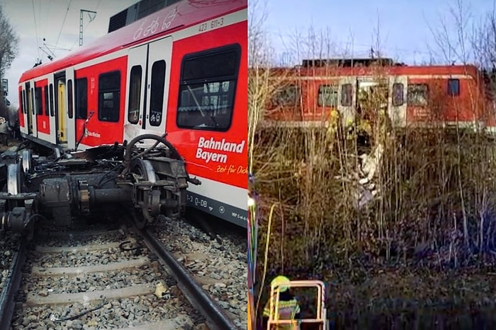 Münih'te İki Banliyö Treni Çarpıştı: 1 Kişi Öldü, 40 Kişi Yaralandı