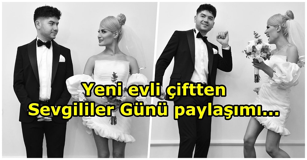 Çiçeği Burnunda Evli Çift Atakan Özyurt ve Selen Kaldırım Özyurt'tan Sevgililer Günü Paylaşımı: Mr&Mrs Özyurt