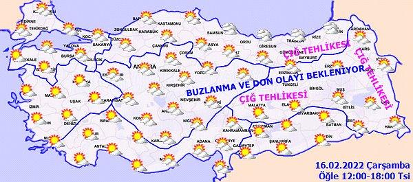 İl İl Tüm Türkiye İçin Hava Sıcaklıkları