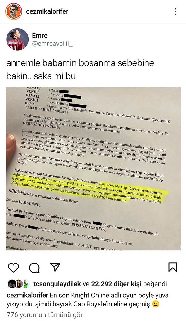 Sosyal Medya Bu Boşanmayı Konuştu