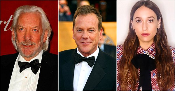 7. Kiefer Sutherland’ın babası ve kızı — Donald Sutherland ve Sarah Sutherland