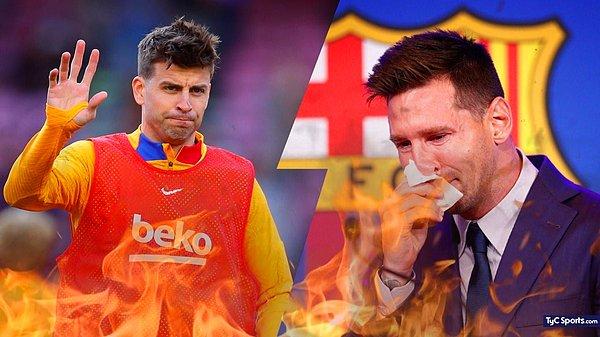Habere göre Messi'nin ayrılığına takımın bir diğer yıldızı Pique neden oldu.