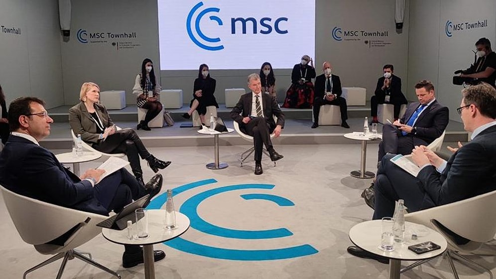 İBB Başkanı Ekrem İmamoğlu, Münih Güvenlik Konferansı’nda Tercümana Gerek Duymadan İngilizce Konuştu
