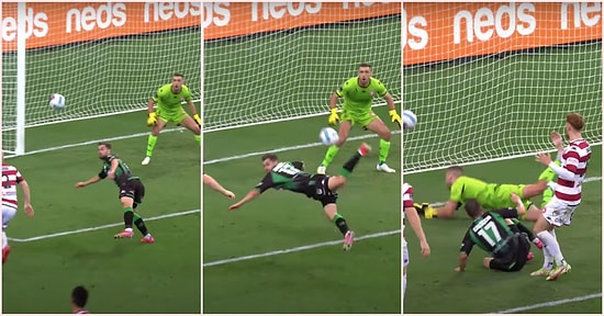 Western Unitedlı Futbolcu Ben Garuccio'nun Attığı 'Akrep Vuruşu' Gol